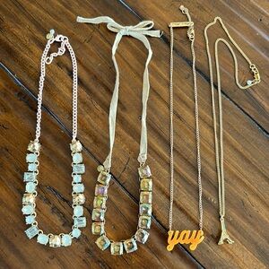 Crewcuts necklaces, 3 great condition & 1 has an antique look on the gems